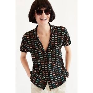 Anthropologie Danielle Kroll for Maeve silk shirt